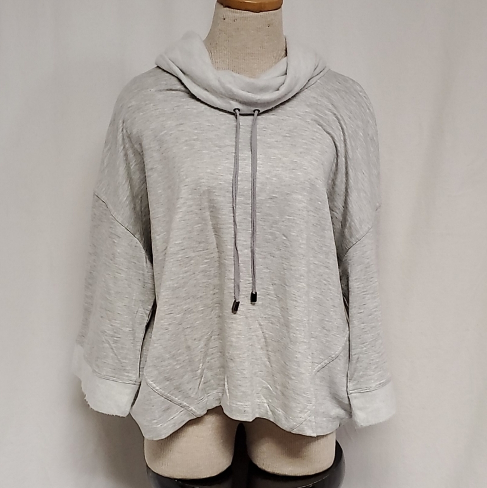 Grey cowl neck